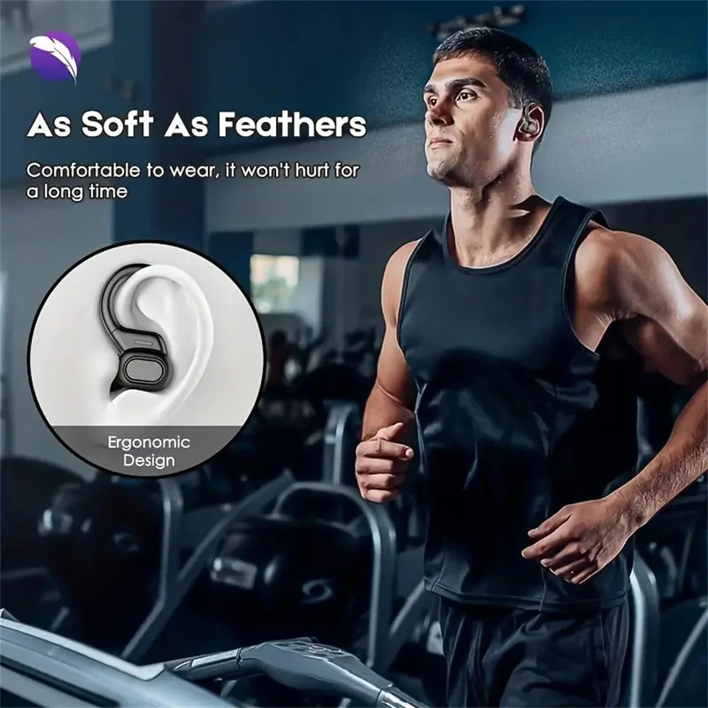 Wireless Earbuds Bluetooth Headphones 5hrs Play Back Sport Earphones with LED Display Built-in Mic Headset for Workout