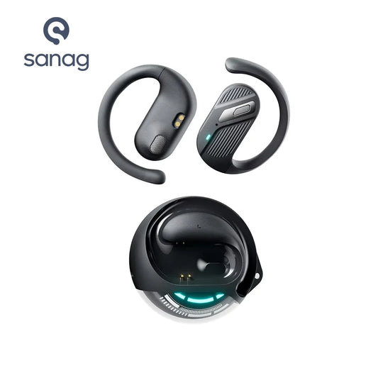 Sanag G1S Open Ear OWS Bluetooth Earphone Ear Hook Earbuds 360° Stereo Sound TWS Headset Sport Running Wireless Headphones